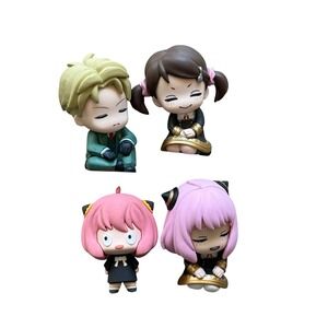 Spy‎ x Family Chibi Figure Lot of 4 Loid Anya Becky Anime Miniatures